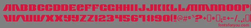 ContourgeneratorRegular Font – Red Fonts on Gray Background