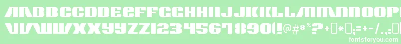 ContourgeneratorRegular Font – White Fonts on Green Background
