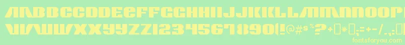 Más sobre la fuente ContourgeneratorRegular fuente ContourgeneratorRegular – Fuentes Amarillas Sobre Fondo Verde