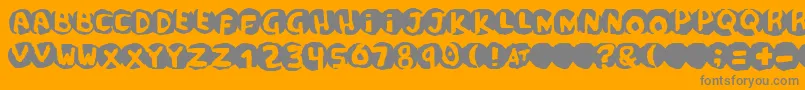 PotassiumScandal Font – Gray Fonts on Orange Background