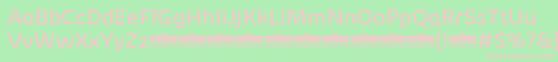 KabrioRegularTrial Font – Pink Fonts on Green Background