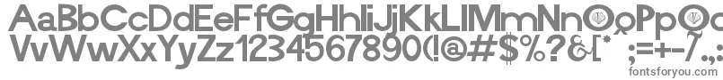 Шрифт Vieira ffy – серые шрифты на белом фоне
