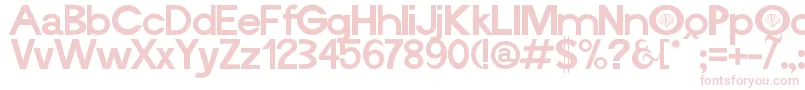 Vieira ffy Font – Pink Fonts on White Background