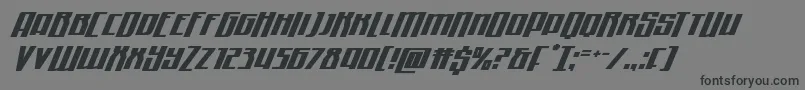 Quantummalicehalfdropital Font – Black Fonts on Gray Background