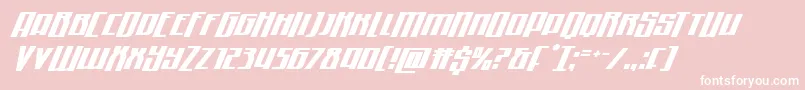 Quantummalicehalfdropital Font – White Fonts on Pink Background