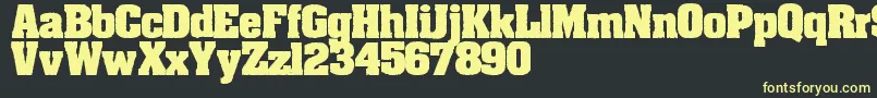 Dirtyoldtown Font – Yellow Fonts on Black Background