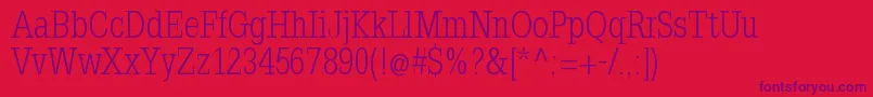 Napoleodoni Font – Purple Fonts on Red Background