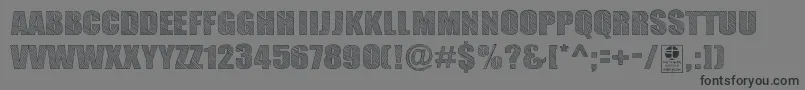 TypoSketchDemo Font – Black Fonts on Gray Background