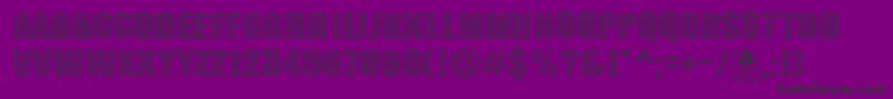 フォントTypoSketchDemo – 紫の背景に黒い文字