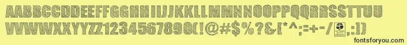 TypoSketchDemo Font – Black Fonts on Yellow Background