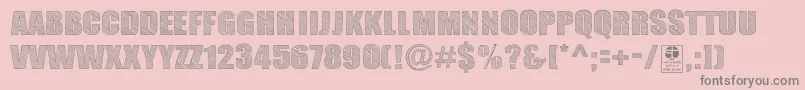 TypoSketchDemo-Schriftart – Graue Schriften auf rosa Hintergrund