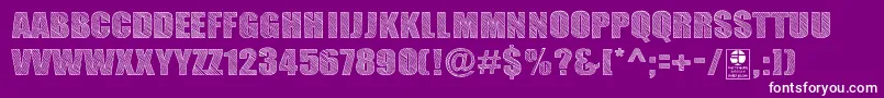 TypoSketchDemo Font – White Fonts on Purple Background