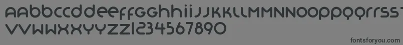 Шрифт Organo – чёрные шрифты на сером фоне