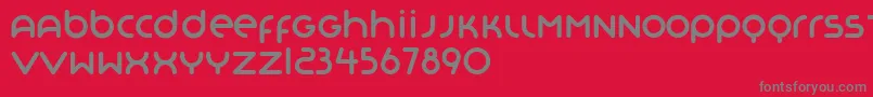 Organo Font – Gray Fonts on Red Background