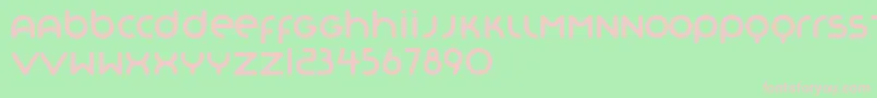 Organo Font – Pink Fonts on Green Background