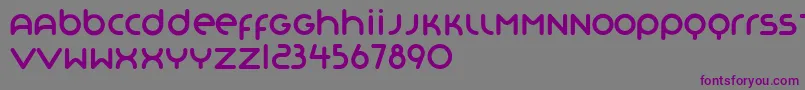 Шрифт Organo – фиолетовые шрифты на сером фоне