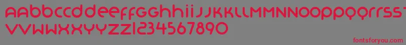 Organo Font – Red Fonts on Gray Background