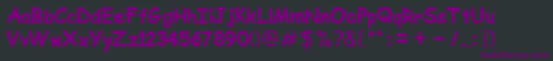 MnDarkriver Font – Purple Fonts on Black Background