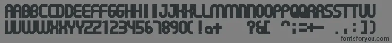 GearProportion Font – Black Fonts on Gray Background