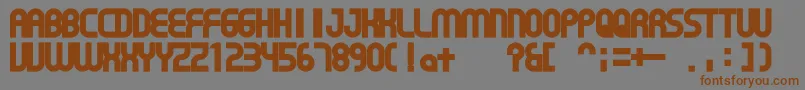 GearProportion Font – Brown Fonts on Gray Background