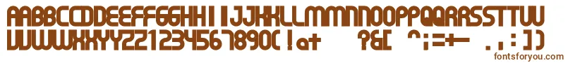 Шрифт GearProportion – коричневые шрифты на белом фоне