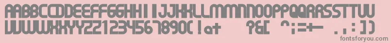 GearProportion Font – Gray Fonts on Pink Background