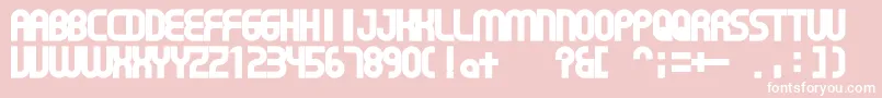 GearProportion Font – White Fonts on Pink Background
