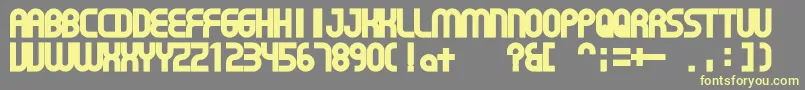GearProportion Font – Yellow Fonts on Gray Background