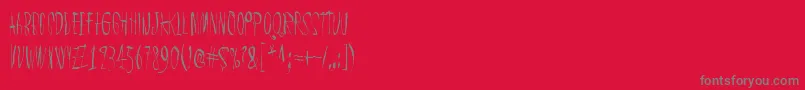 ChicChakZubra Font – Gray Fonts on Red Background
