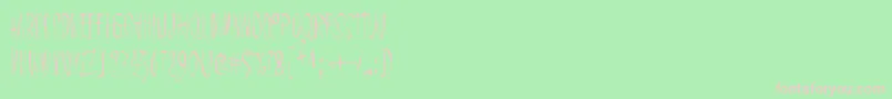 ChicChakZubra Font – Pink Fonts on Green Background