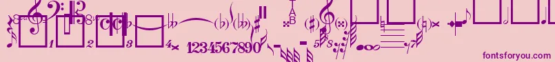 fuente Spw – Fuentes Moradas Sobre Fondo Rosa