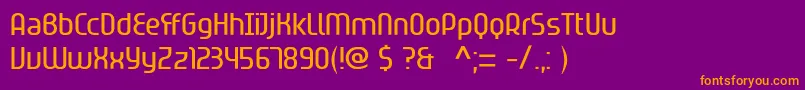 フォントSpionverpflanzung – 紫色の背景にオレンジのフォント