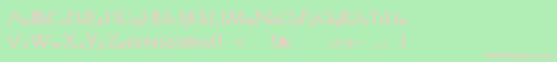 KochromanBold Font – Pink Fonts on Green Background