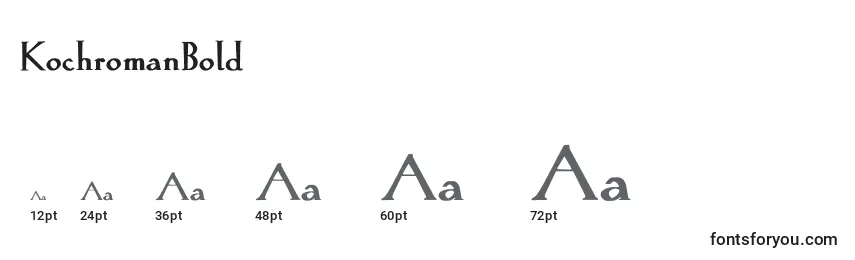 KochromanBold Font Sizes