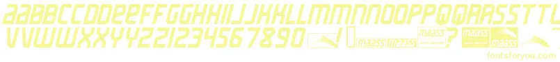 MaassSlicerItalic Font – Yellow Fonts
