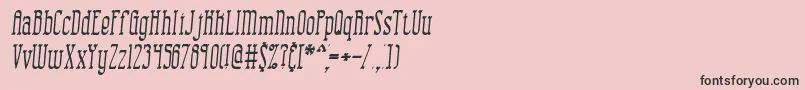 CombustionIiBrk Font – Black Fonts on Pink Background