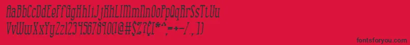 Шрифт CombustionIiBrk – чёрные шрифты на красном фоне