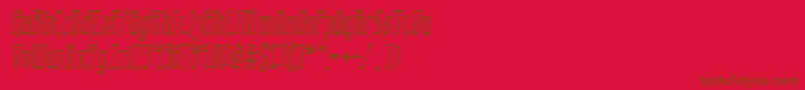 CombustionIiBrk Font – Brown Fonts on Red Background