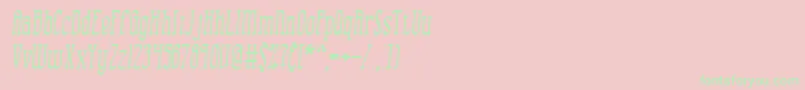 CombustionIiBrk Font – Green Fonts on Pink Background