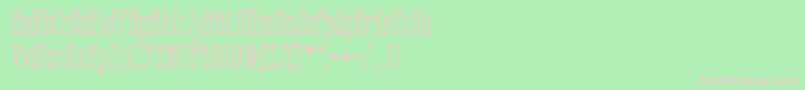 CombustionIiBrk Font – Pink Fonts on Green Background