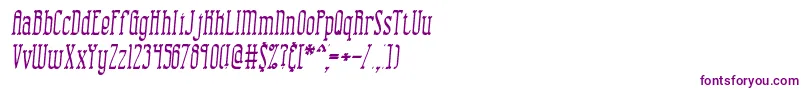 CombustionIiBrk Font – Purple Fonts on White Background