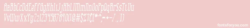 CombustionIiBrk Font – White Fonts on Pink Background