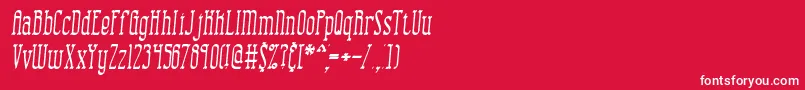 CombustionIiBrk Font – White Fonts on Red Background