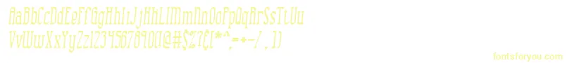 Więcej informacji o czcionce CombustionIiBrk Czcionka CombustionIiBrk – żółte czcionki na białym tle