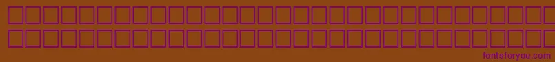 Czcionka NantunitalRegular – fioletowe czcionki na brązowym tle