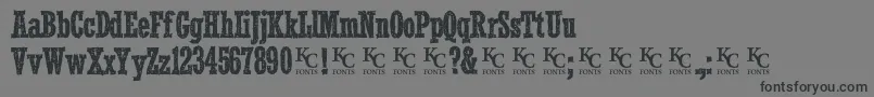 Smokeinthewoodsdemo Font – Black Fonts on Gray Background