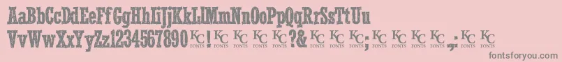 Smokeinthewoodsdemo Font – Gray Fonts on Pink Background