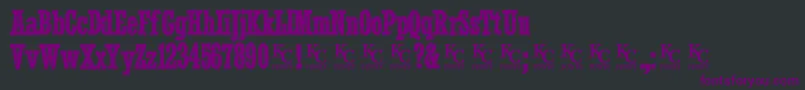 Smokeinthewoodsdemo Font – Purple Fonts on Black Background