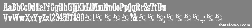 Smokeinthewoodsdemo Font – White Fonts on Gray Background