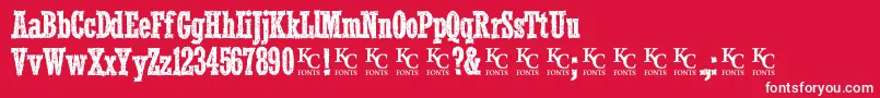 Smokeinthewoodsdemo Font – White Fonts on Red Background